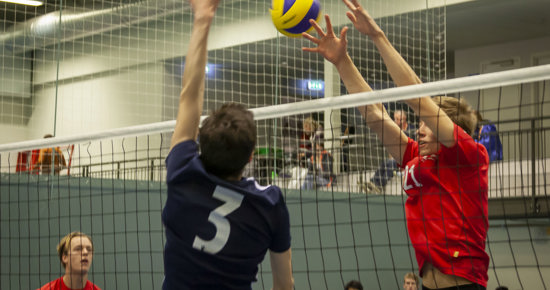 Sunnfjord Folkehogskole Volleyball Blokkering