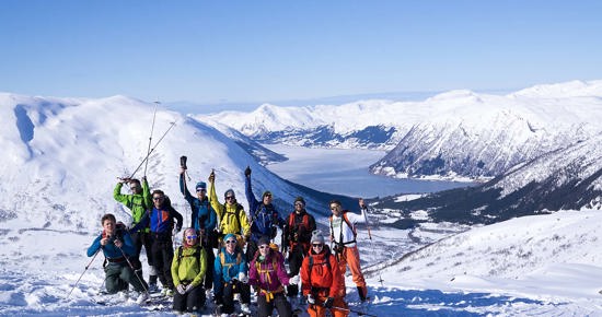 Sunnfjord Folkehogskole Fjellsport Vinter Gruppe