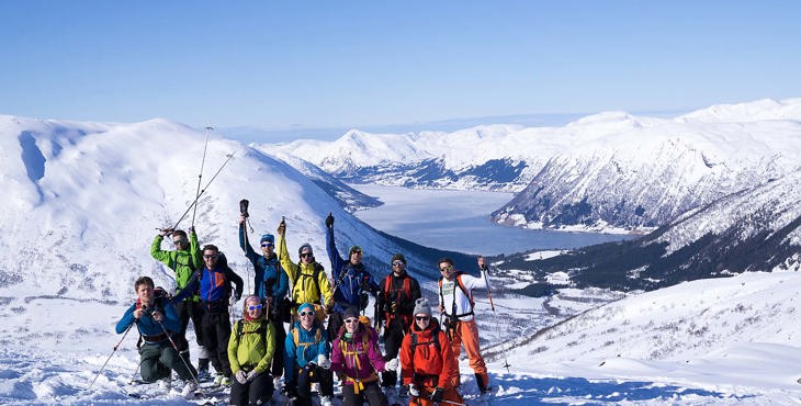 Sunnfjord Folkehogskole Fjellsport Vinter Gruppe